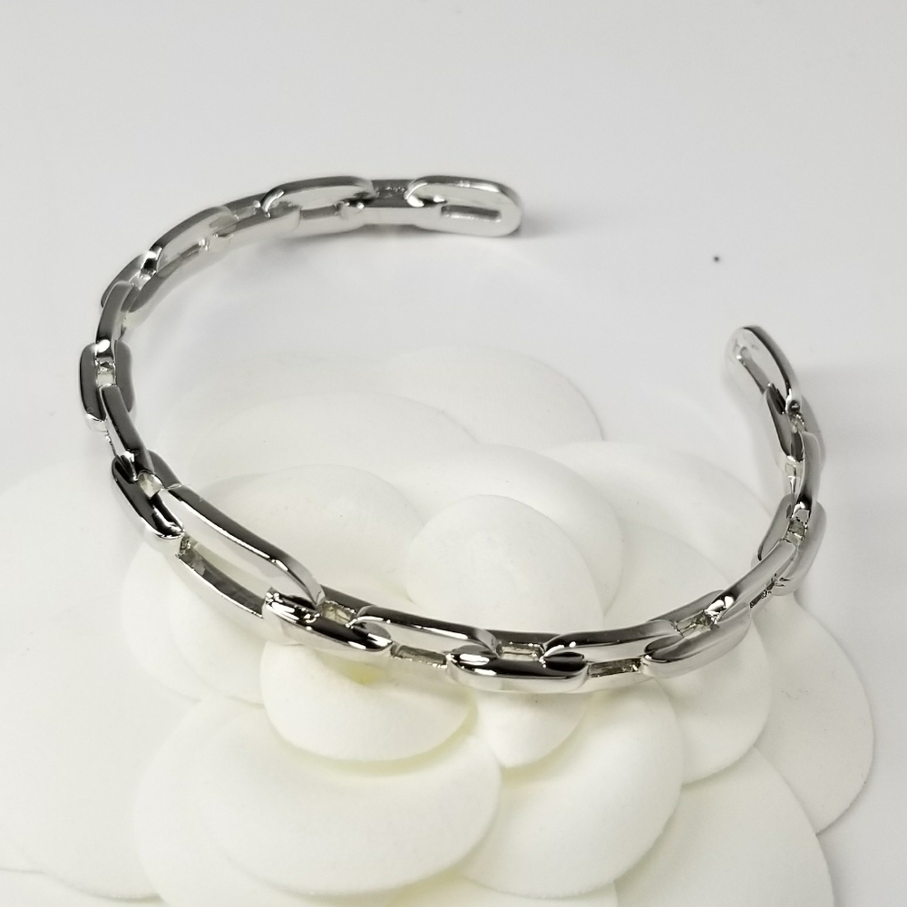 NEW Chain Links Open Cuff Bracelet Bangle - Picture 11 of 13